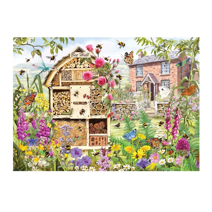 Preview: Puzzle Bienenhotel Bild
